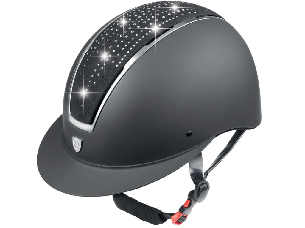 Kask jeździecki Tattini Crystal Storm M 55-57 czarny - Cavalo